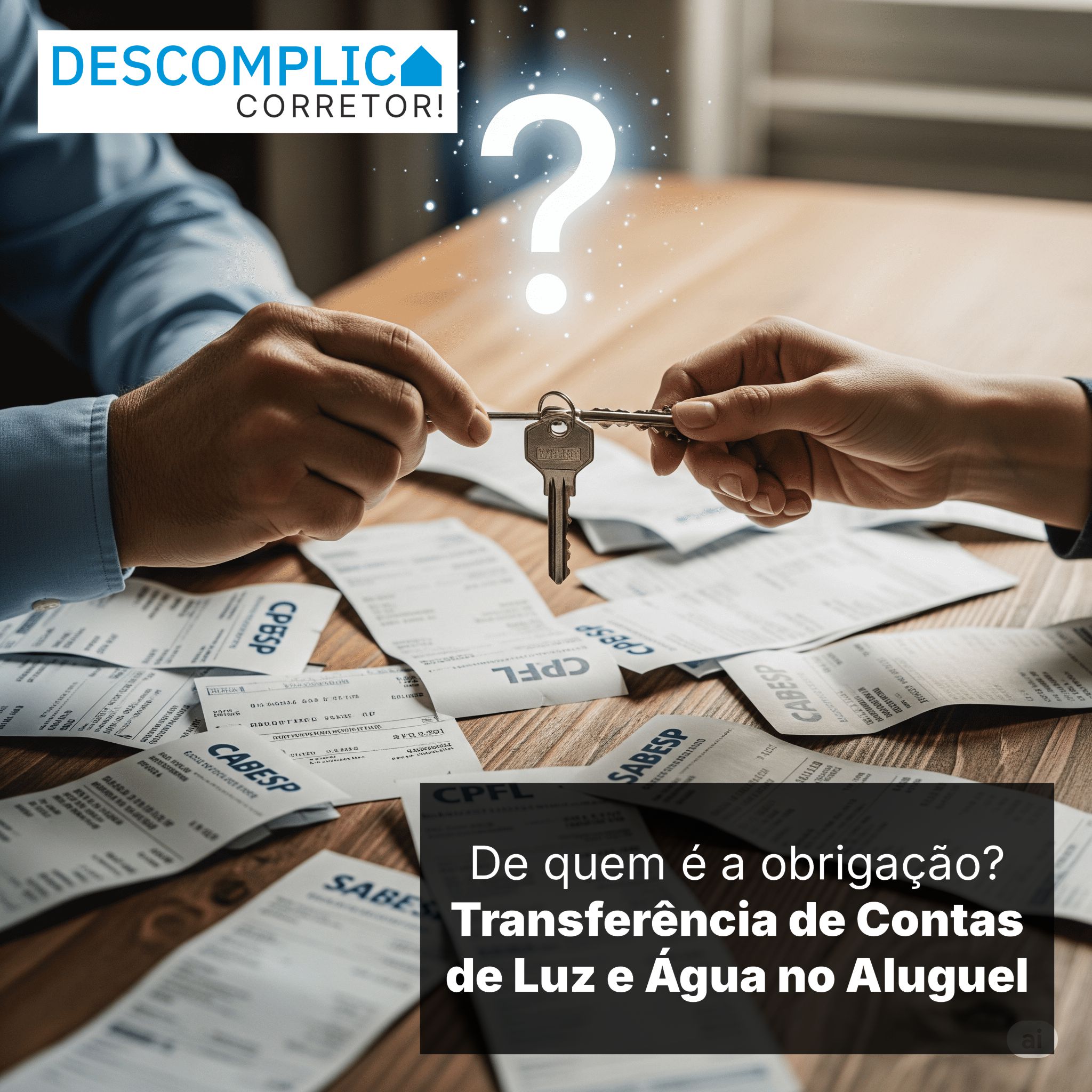 De quem é a obrigação? Transferência de Contas de Luz e Água no Aluguel